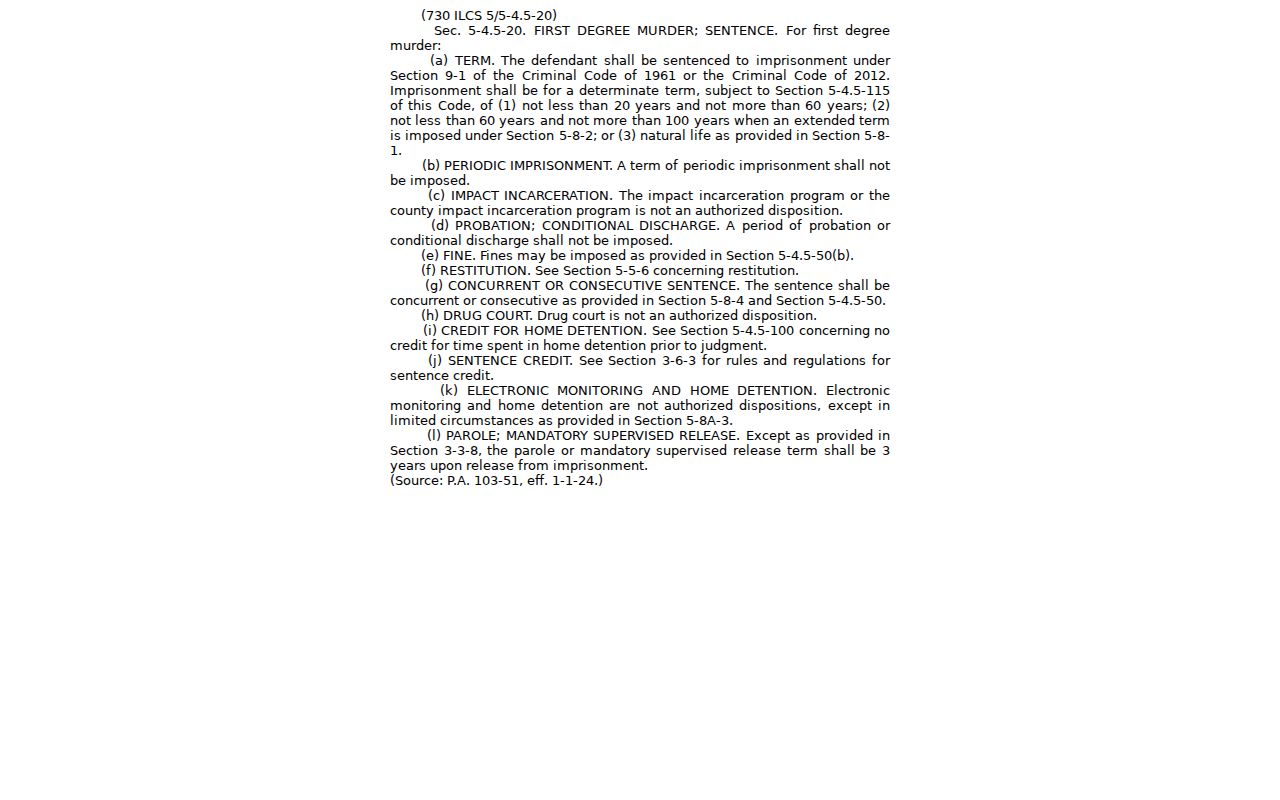 Ripley Brown County criminal record Class 1 felony statute