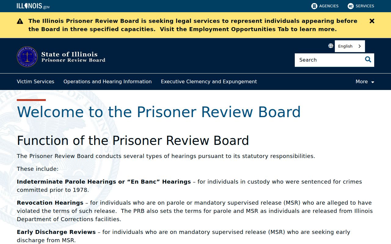 Versailles Brown County criminal history Prisoner Review Board